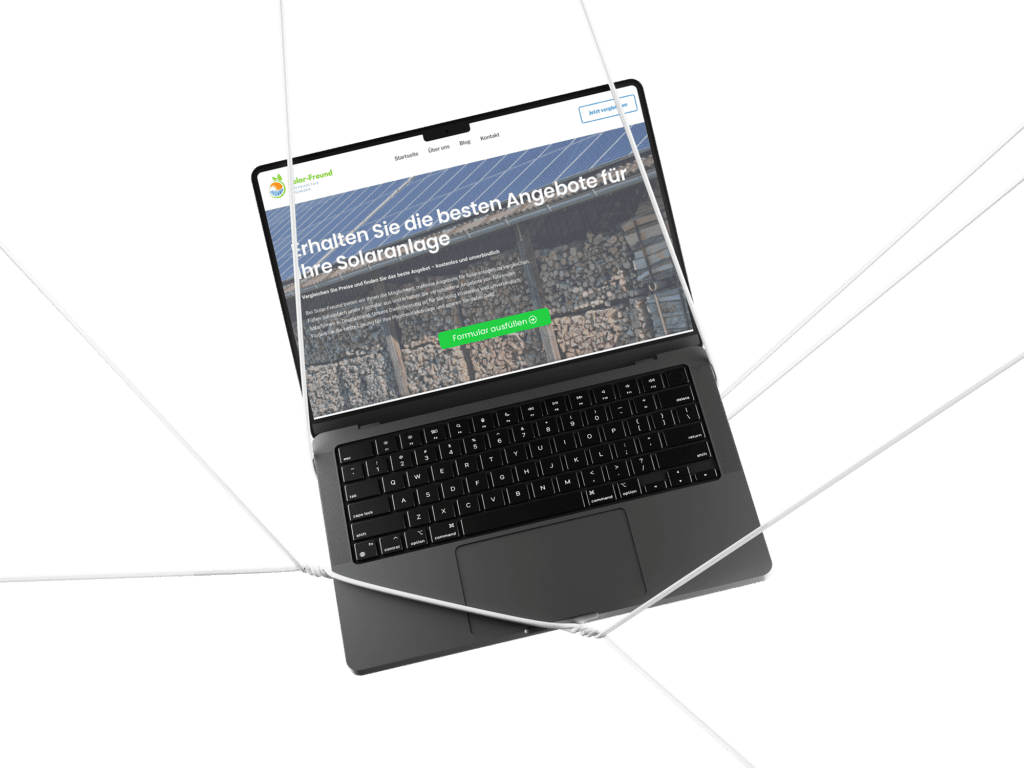 Webseite erstellen lassen in Bünde – modernes Webdesign für Solar-Freund.