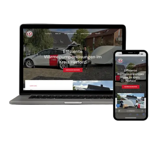 Modernes Webdesign für Dienstleister